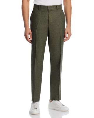D&eacute;lav&eacute; Linen Slim Fit Suit Pants