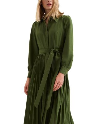Kelsie Pleated Shirtdress