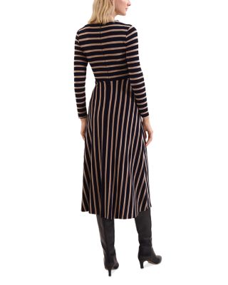 Mia Striped Midi Dress