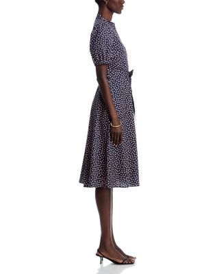 Puff Sleeve Cotton Printed Dress