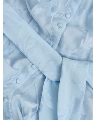 Tess Burnout Floral Shirt Dress