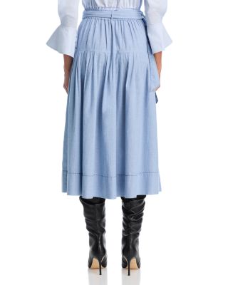 x Stetson Chambray Midi Skirt