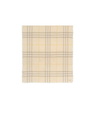  Wide Check Wool Scarf