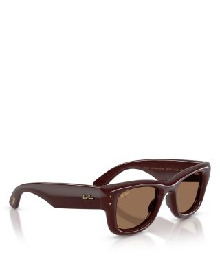 Wayfarer Puffer Square Sunglasses, 50mm
