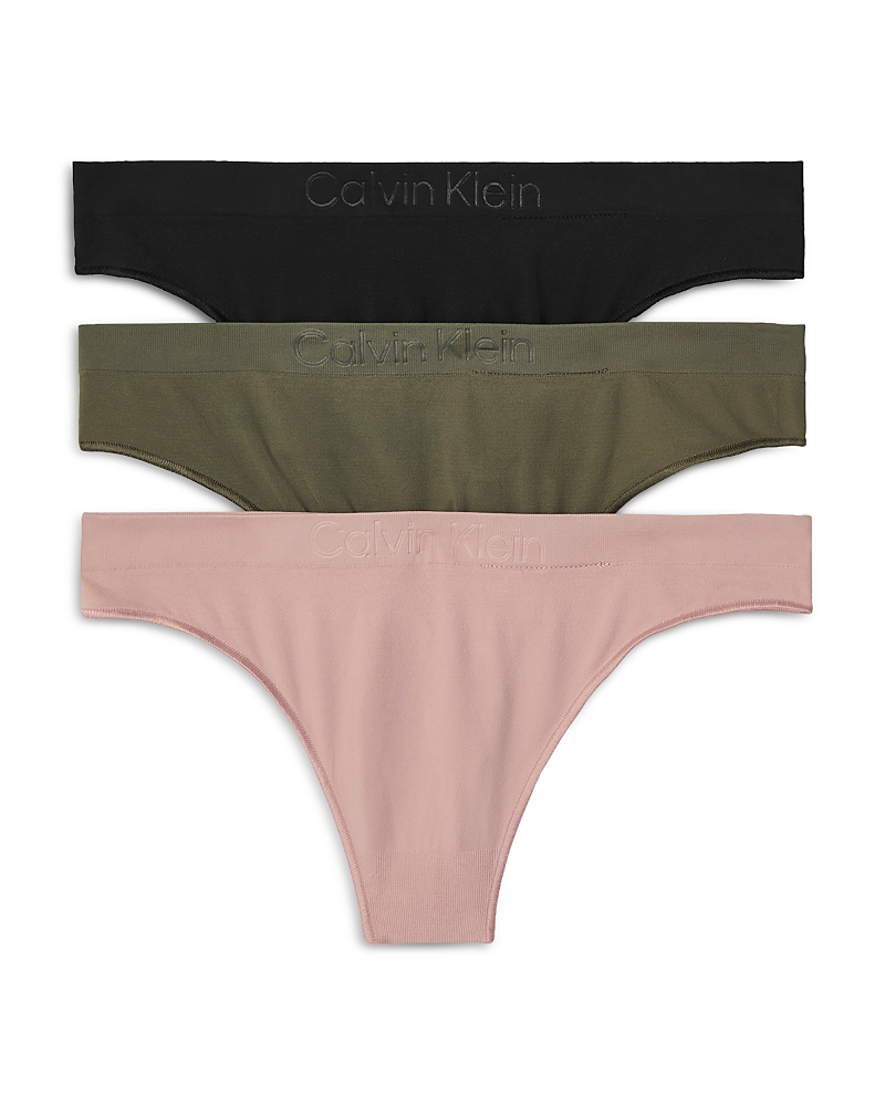 Calvin Klein Bonded Flex Seamless Thong, Pack of 3