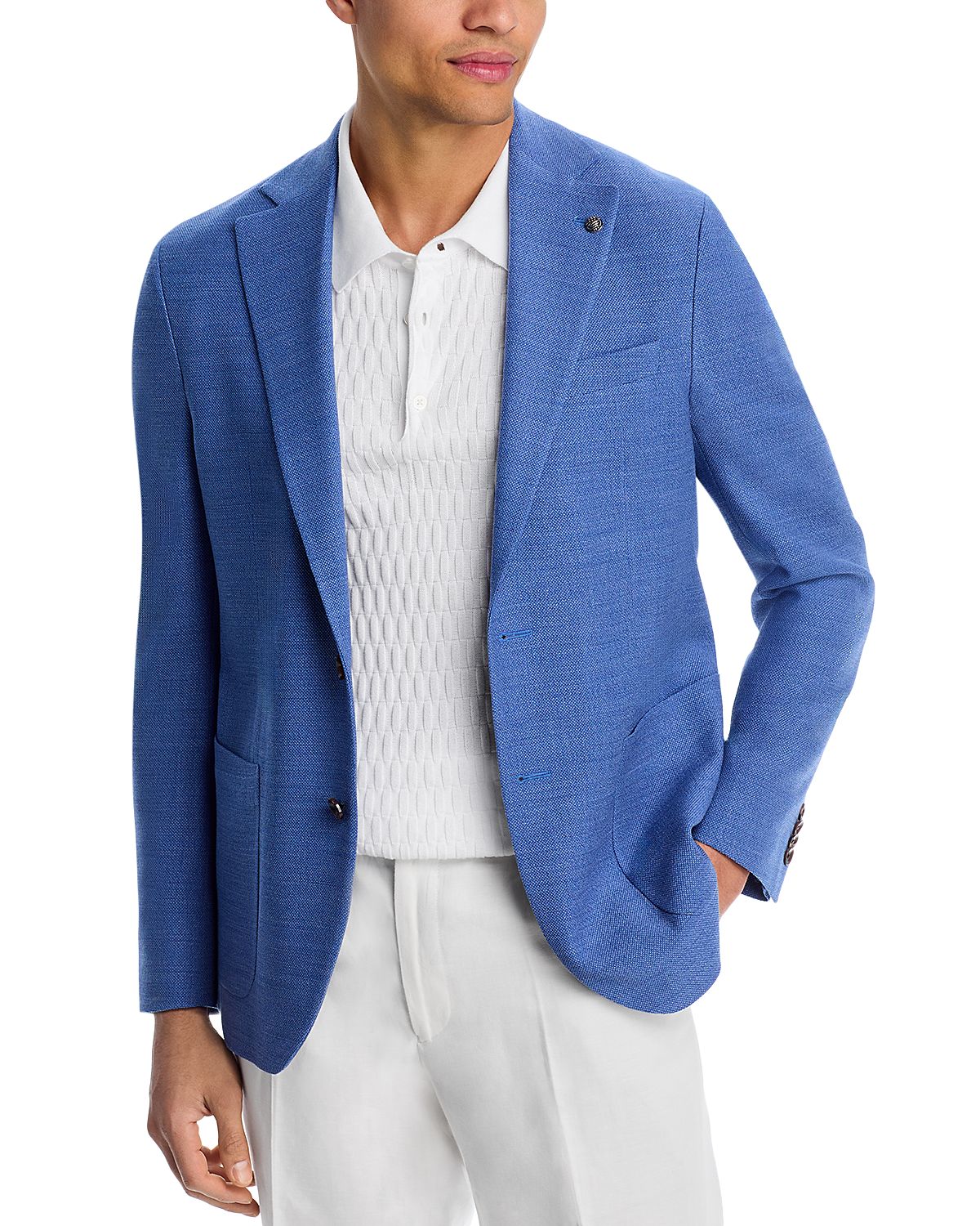 Jack Victor Hampton Regular Fit Textured Jersey Soft Jacket