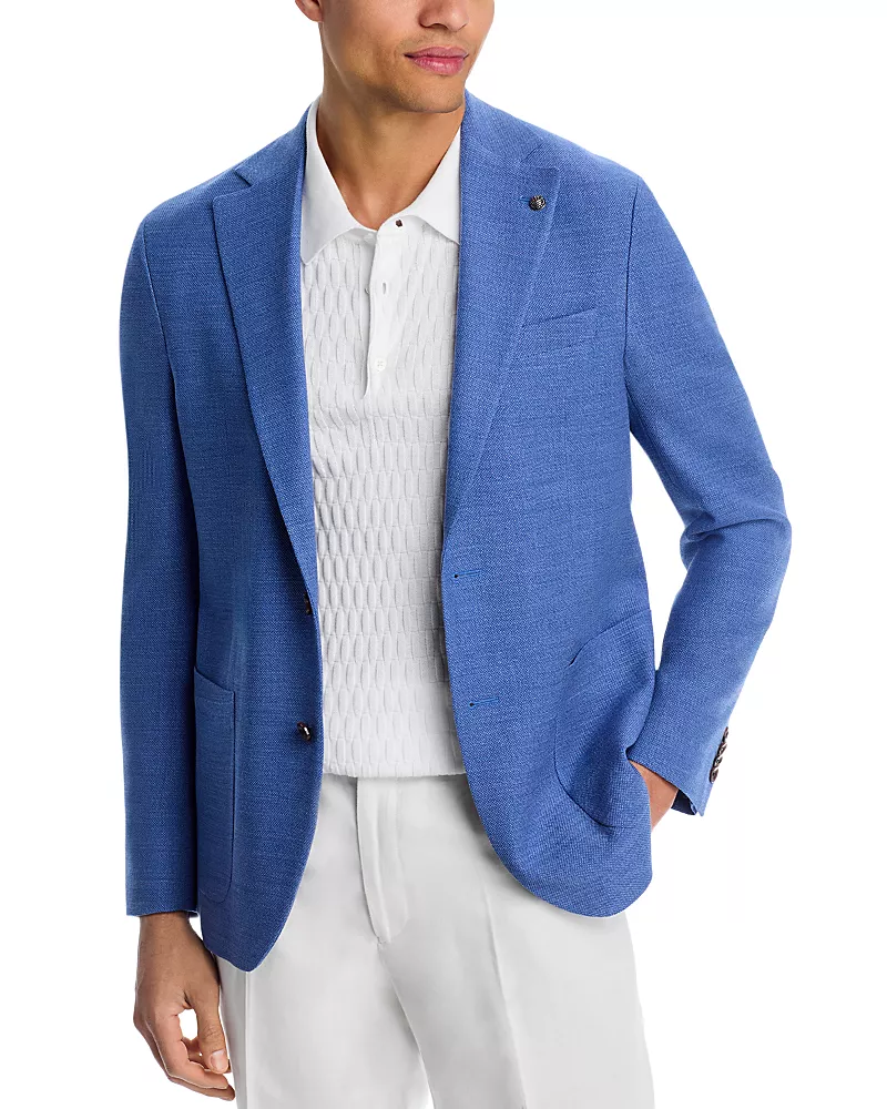 Jack Victor Hampton Regular Fit Textured Jersey Soft Jacket