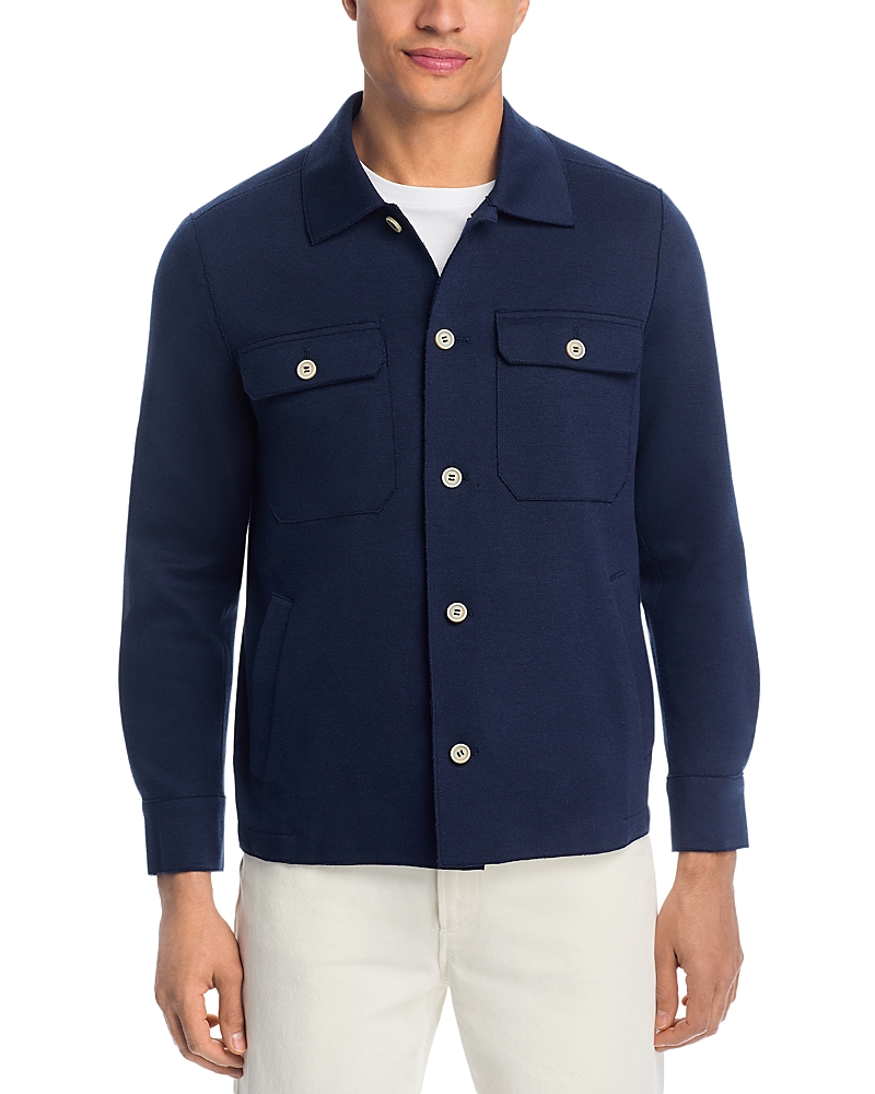 Eleventy Cotton Jersey Overshirt
