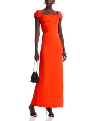 Cap Sleeve Draped Dress