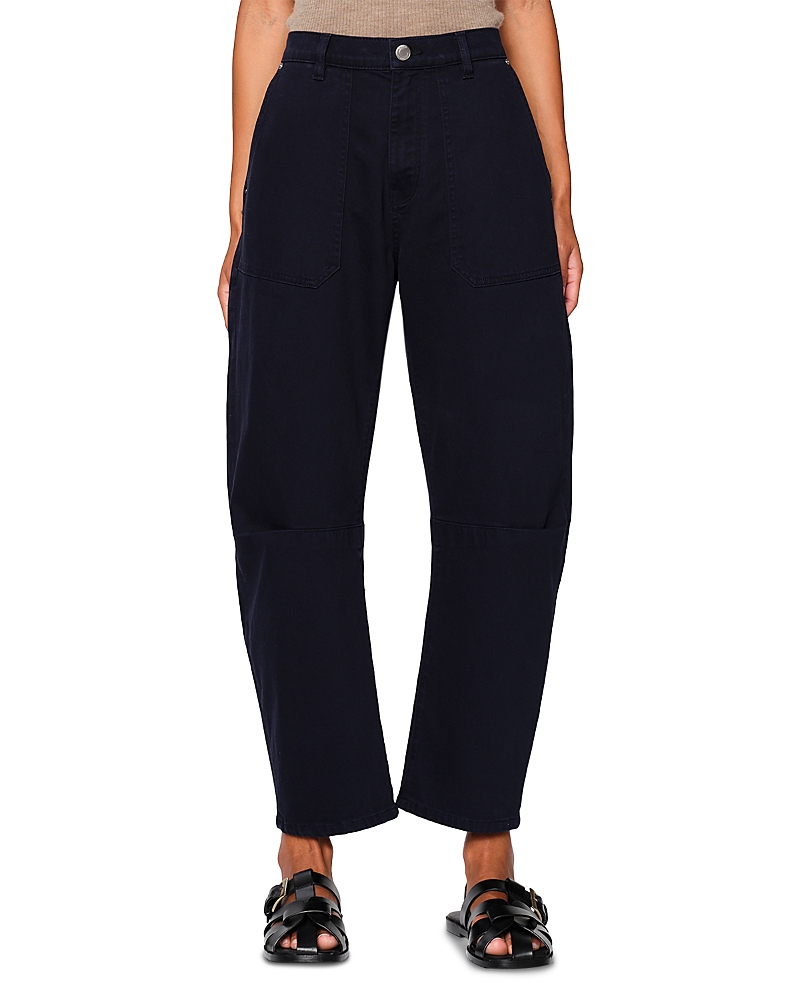 DL1961 Bilie Easy Barrel High Rise Jeans in Navy Marine