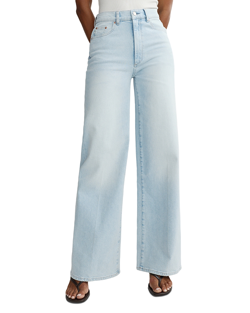 DL1961 Hepburn High Rise Wide Leg Jeans in Lazy Sunday