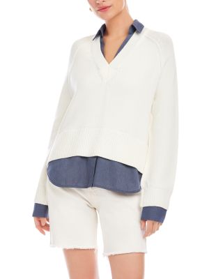 Carrie Mixed Media Sweater