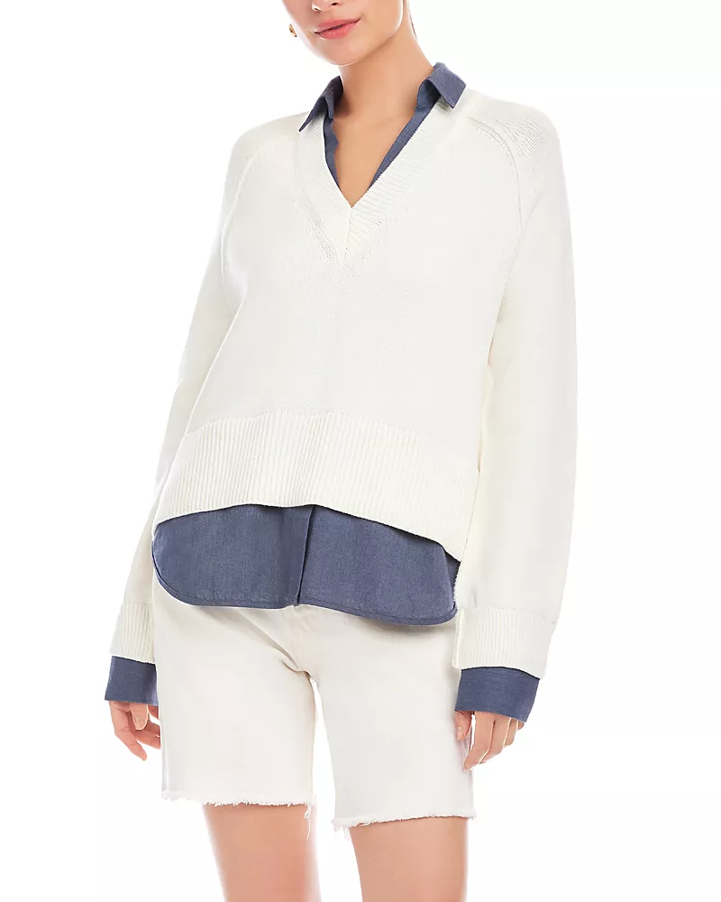 Fifteen Twenty Carrie Mixed Media Sweater