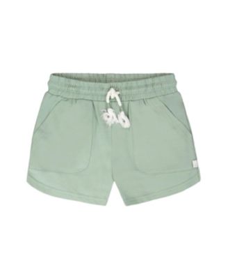 Girls' Organic Cotton Elastic Drawstring Jersey Shorts - Big Kid