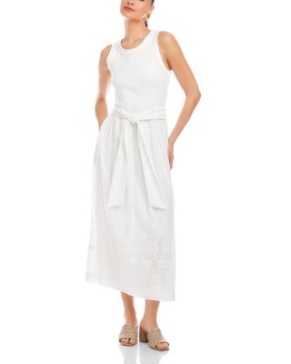 Seline Contrast Midi Dress