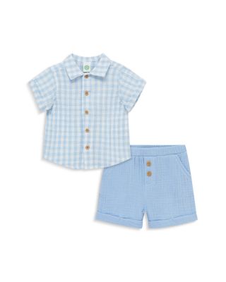 Boys' Check Shirt & Shorts Set - Baby