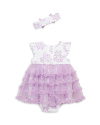 Girls' Hydrangea Popover Bodysuit & Headband Set - Baby