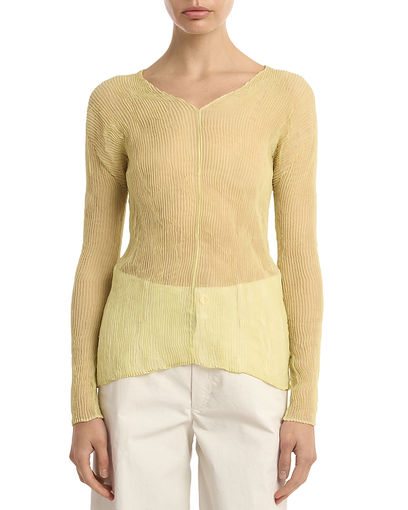 Pleats Please Issey Miyake Chiffon Twist Top