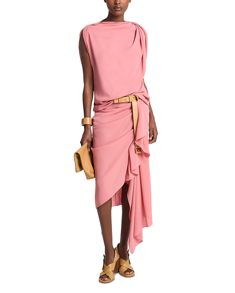Michael Kors Collection Draped Wool Blouse