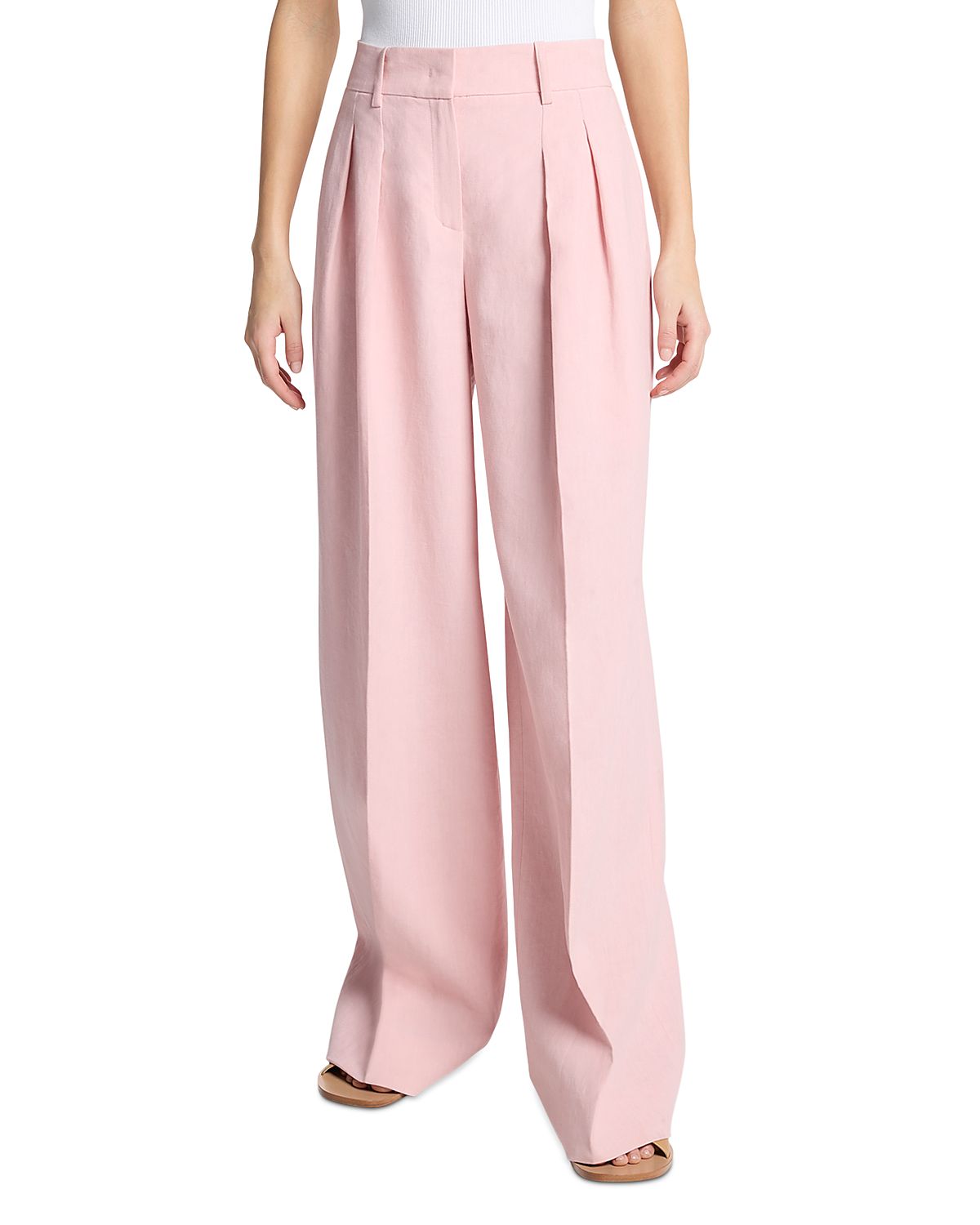 Michael Kors Collection Linen Slouch Trousers