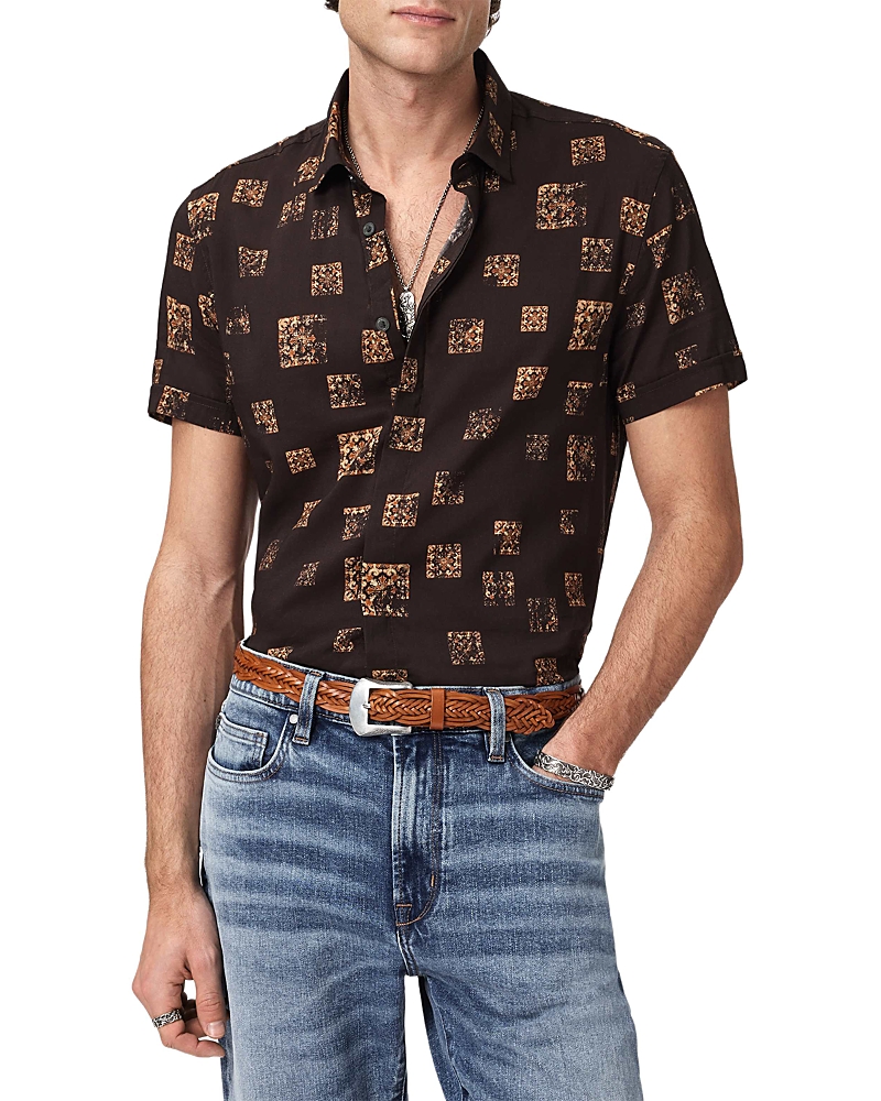John Varvatos Loren Slim Fit Short Sleeve Shirt