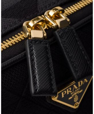 Brique Embroidered Fabric Bag