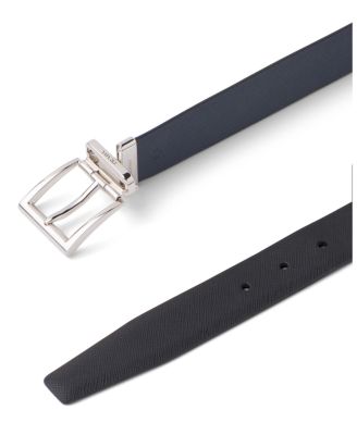 Saffiano Leather Reversible Belt
