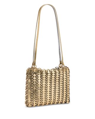 Leather & Metal Disc Shoulder Bag