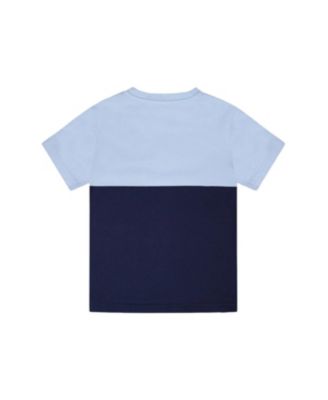 Boys' Organic Cotton Colorblock Jersey Short Sleeve T-Shirt with Chest Pocket - Little Kid