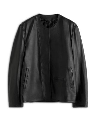 Leather Minimal Biker Jacket