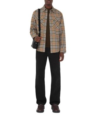  Embossed Check Crossbody Bag