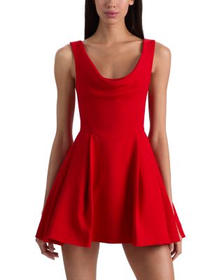 Estrella Drape Flare Dress