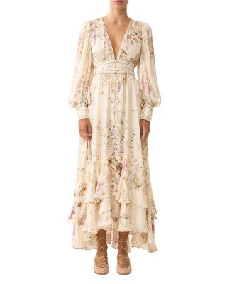 Silk Button Front Dress