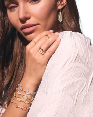 Adriana Scallop Frame Delicate Chain Bracelet