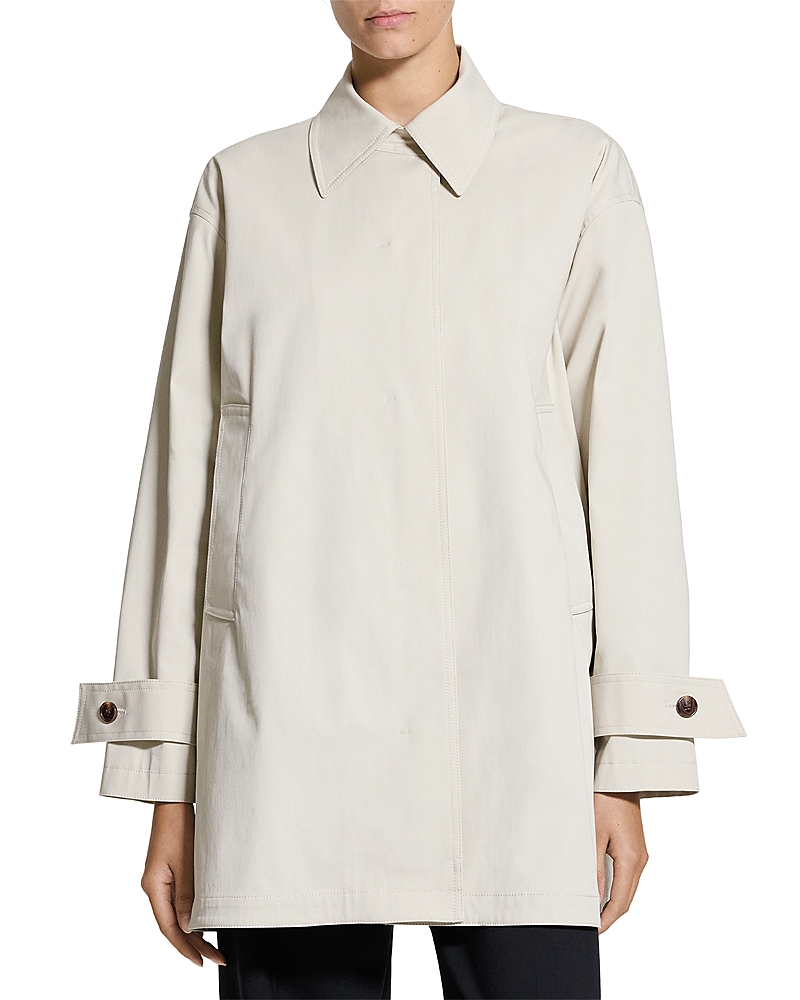 Theory Sleek A Line Trench Coat