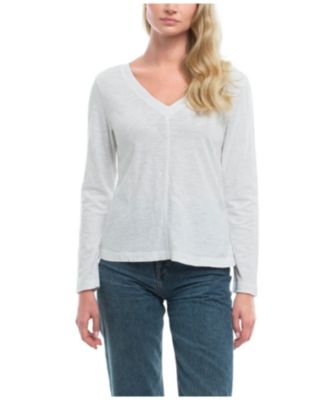 Slim Deep V Rib Back Tee