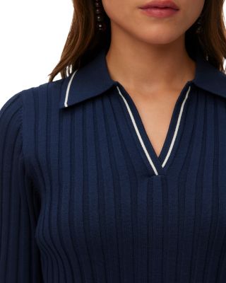 Knitted Polo Neck Top