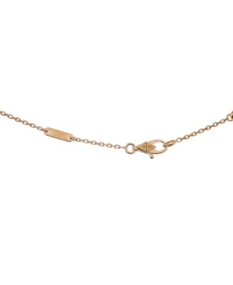  Sweet Alhambra Butterfly Pendant Necklace 18K Gold and Mother of Pearl, 15.5"