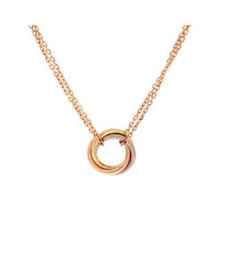  Trinity Choker Necklace 18K Tricolor Gold, 15.75"