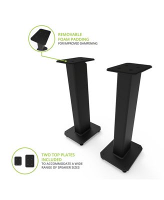  SX26 26" Tall Fillable Speaker Stands with Isolation Feet - Pair
