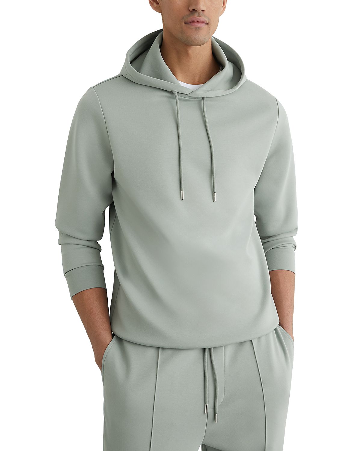 Reiss Interlock Drawstring Hoodie
