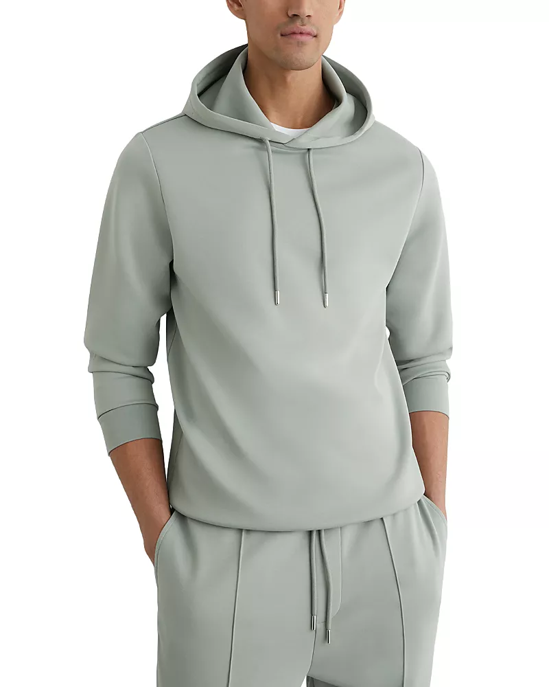 Reiss Interlock Drawstring Hoodie