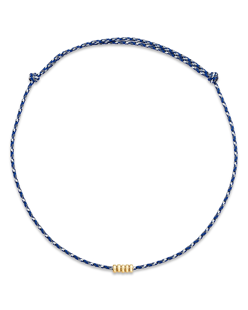 Zoe Chicco 14K Yellow Gold Paracord Rondelle Slider Necklace, 12