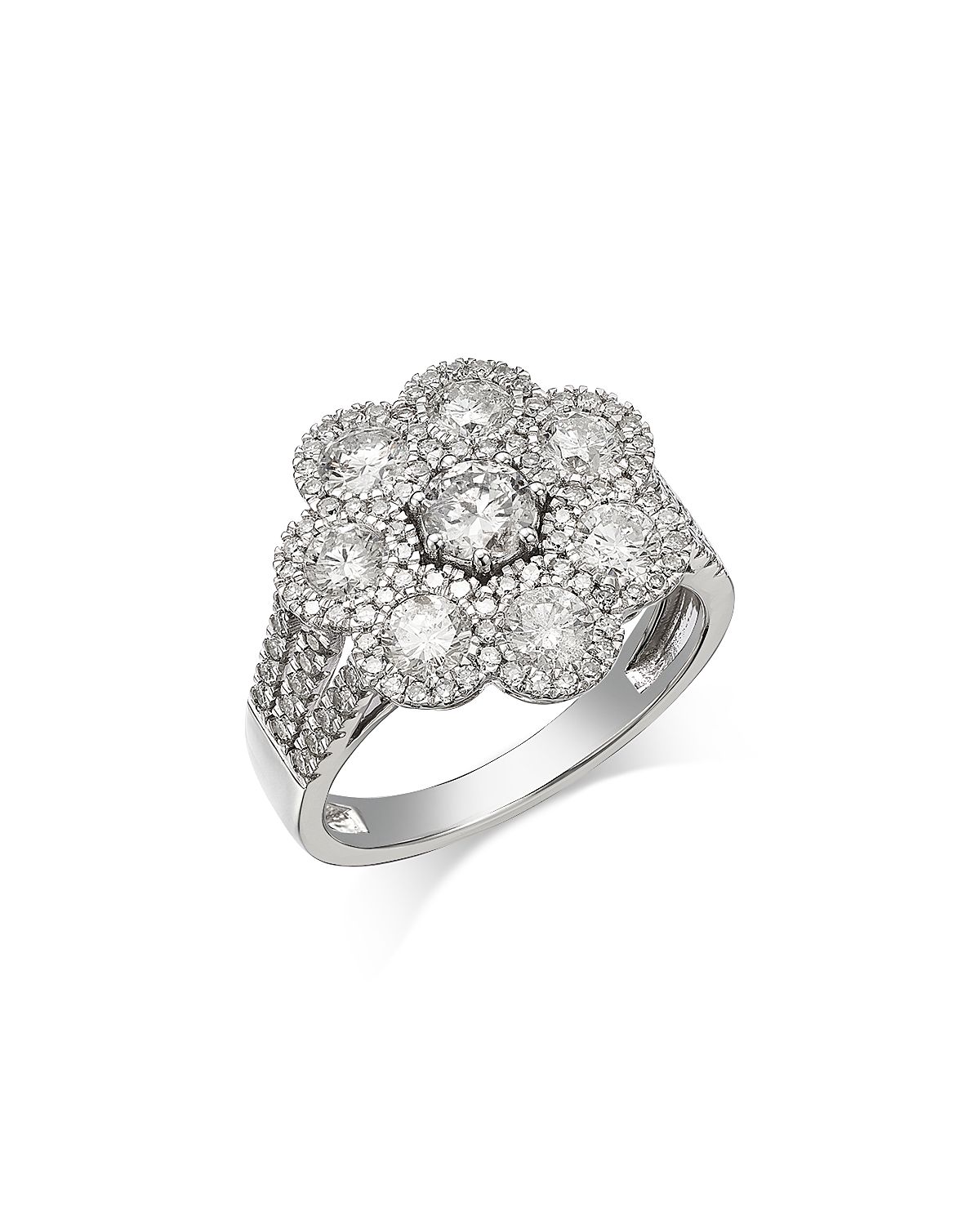 Bloomingdale's Fine Collection Diamond Cluster Flower Ring