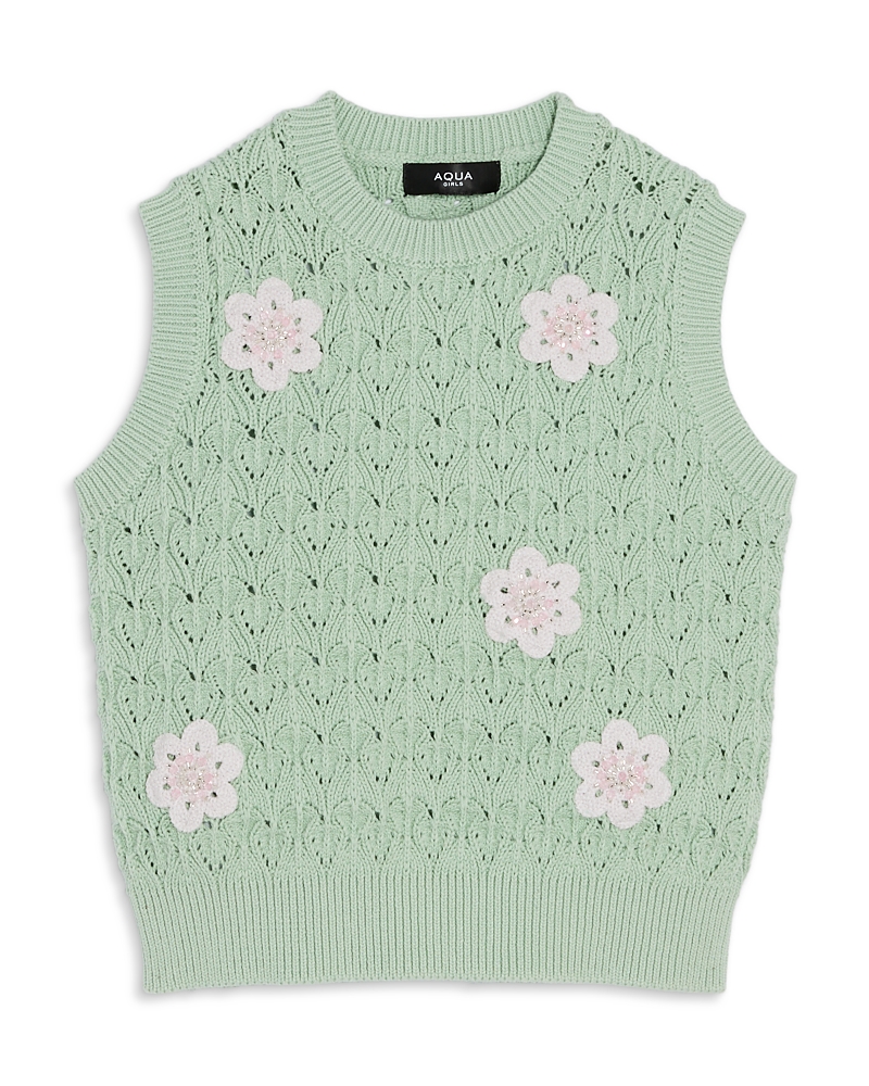Aqua Girls' Floral Vest Top, Big Kid - Exclusive