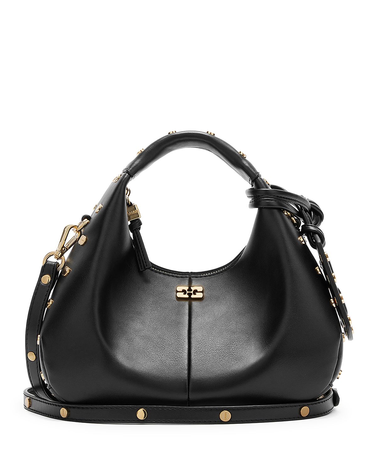 Ganni Mini Studded Hobo Bag