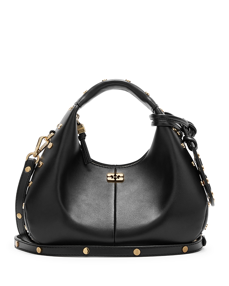 Ganni Mini Studded Hobo Bag