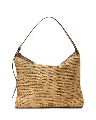 Vigo Raffia Effect Leather Tote Bag