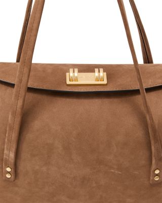 Anika Suede Bowling Bag 