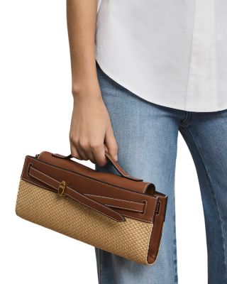 Dash Raffia Clutch 